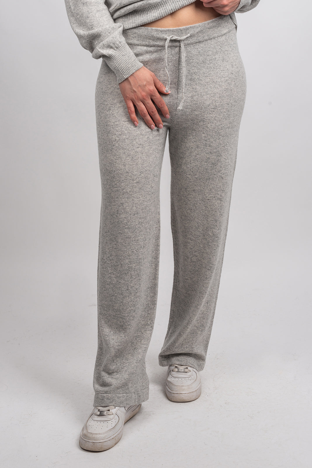 Pantalon femme mélange cachemire, coloris Gris | Dalle Piane Cashmere