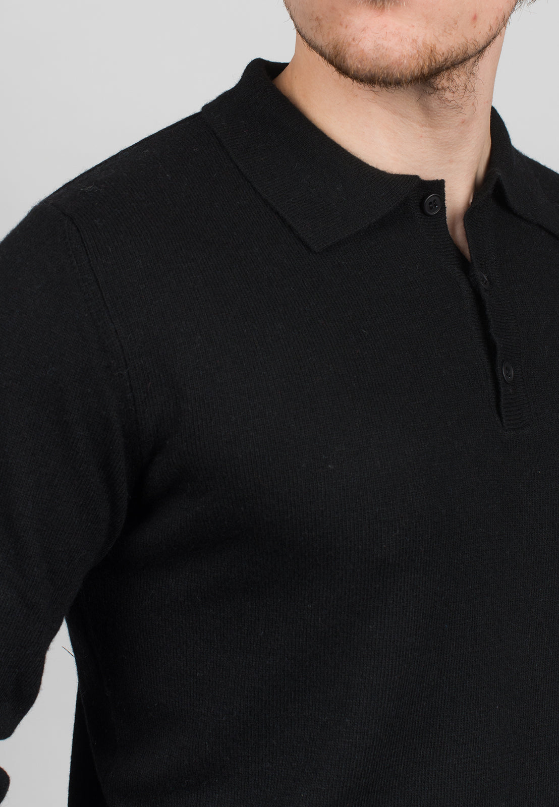 Polo misto cashmere, colore Beige, vista 4 | Dalle Piane Cashmere