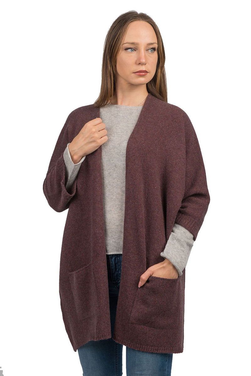 Cardigan manica 3/4 misto cashmere | Dalle Piane Cashmere