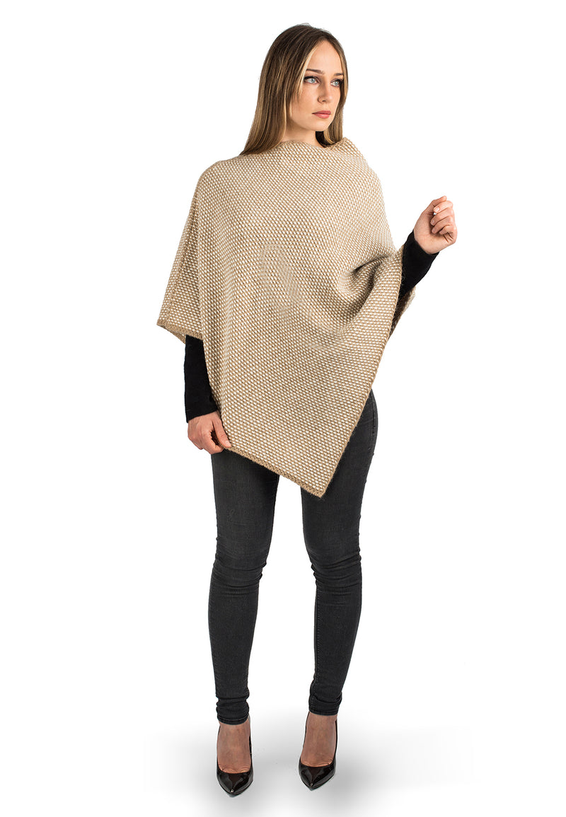 Poncho sale e pepe | Dalle Piane Cashmere