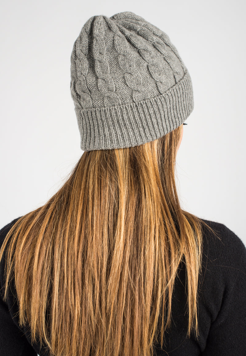 Cappello trecce 100% cashmere rigenerato | Dalle Piane Cashmere