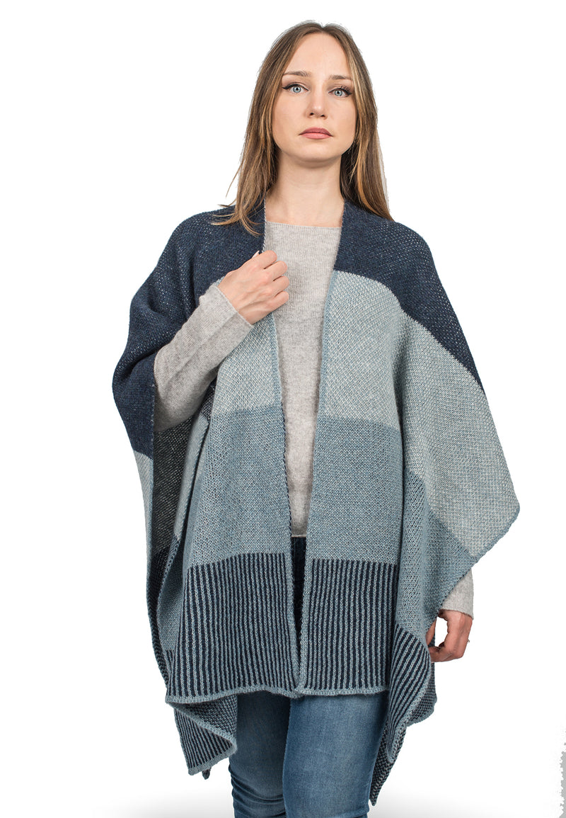 Mantella a righe | Dalle Piane Cashmere