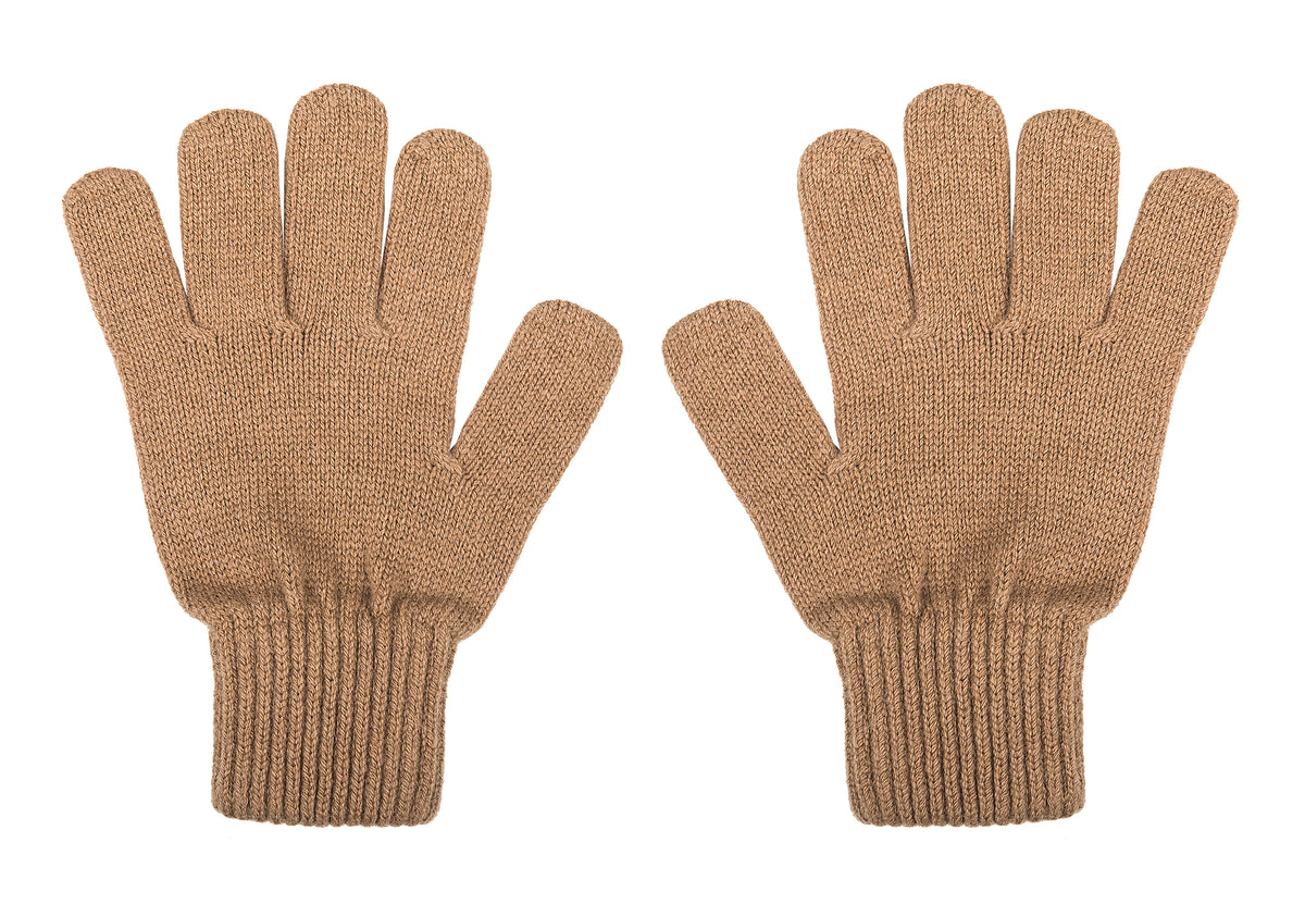 Gants homme mélange cachemire, coloris Camel | Dalle Piane Cashmere