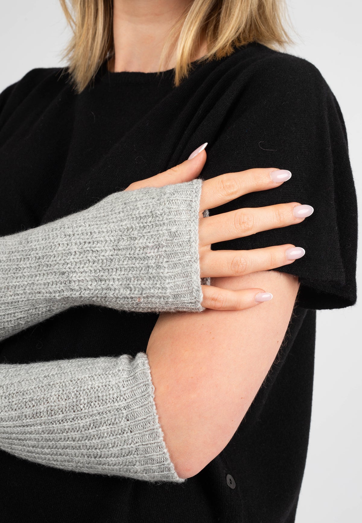 Manchettes, coloris Gris, vue 5 | Dalle Piane Cashmere