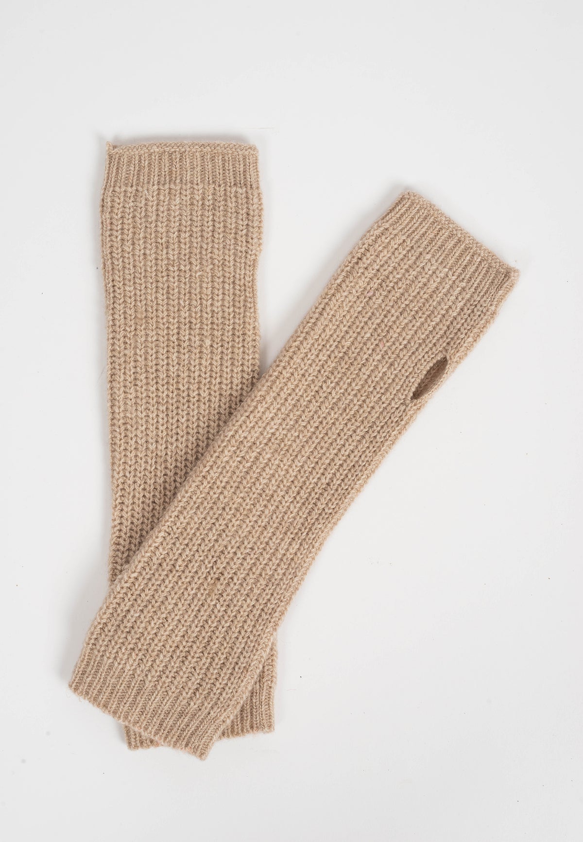 Manchettes, coloris Beige, vue 2 | Dalle Piane Cashmere