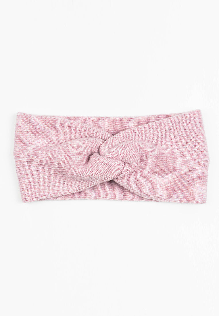 Bandeau femme mélange cachemire, coloris Rose, vue 3 | Dalle Piane Cashmere