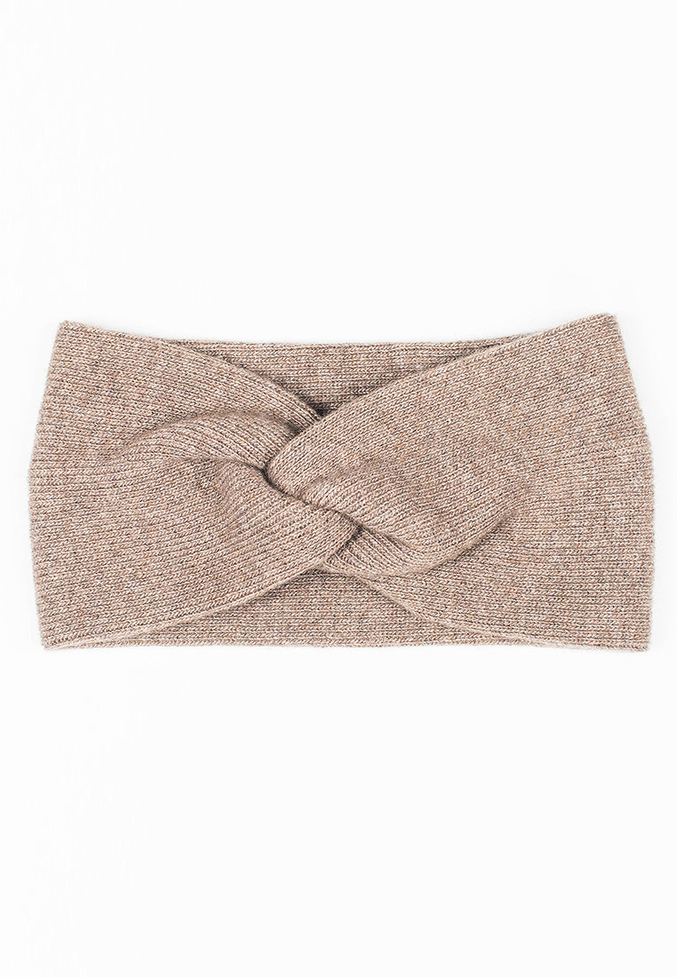 Bandeau femme mélange cachemire, coloris Vison, vue 3 | Dalle Piane Cashmere