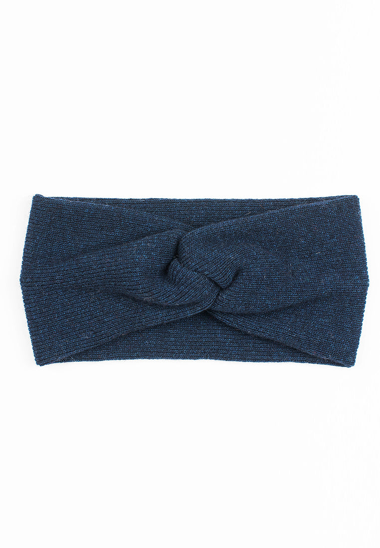 Bandeau femme mélange cachemire, coloris Bleu, vue 3 | Dalle Piane Cashmere
