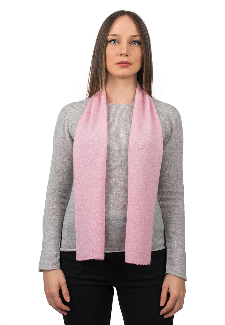 Petite écharpe femme 100 % cachemire, coloris Rose | Dalle Piane Cashmere