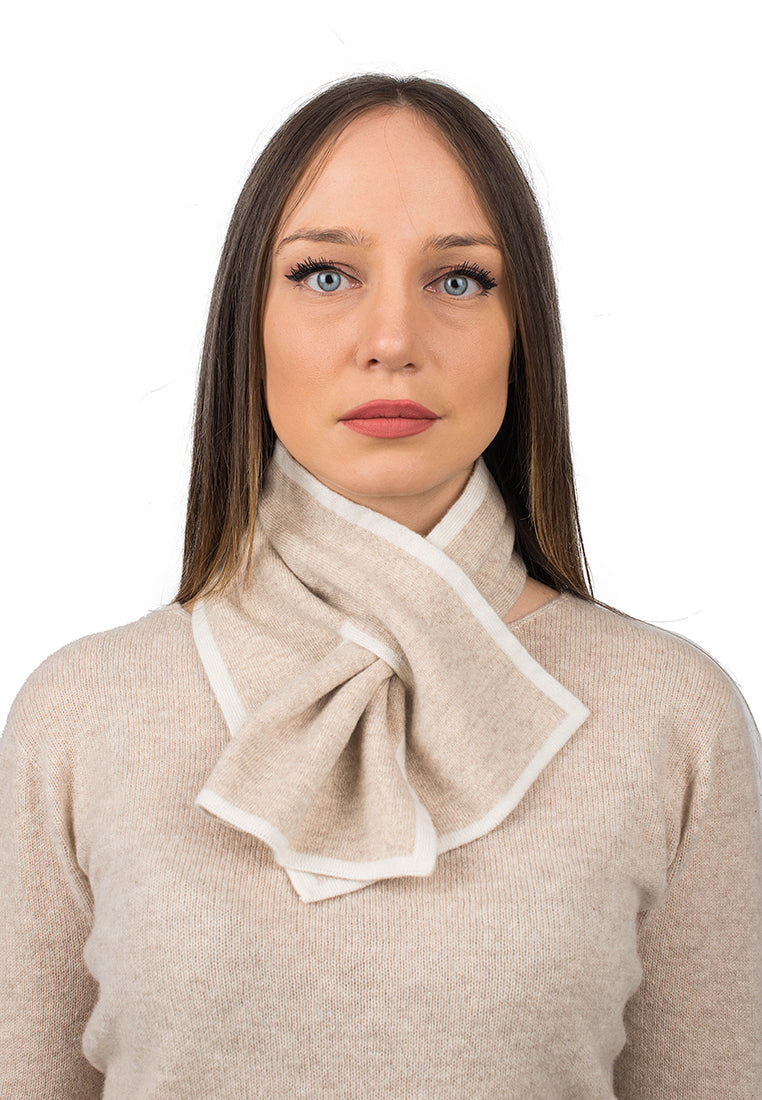 Scaldacollo 100% cashmere, colore Beige | Dalle Piane Cashmere