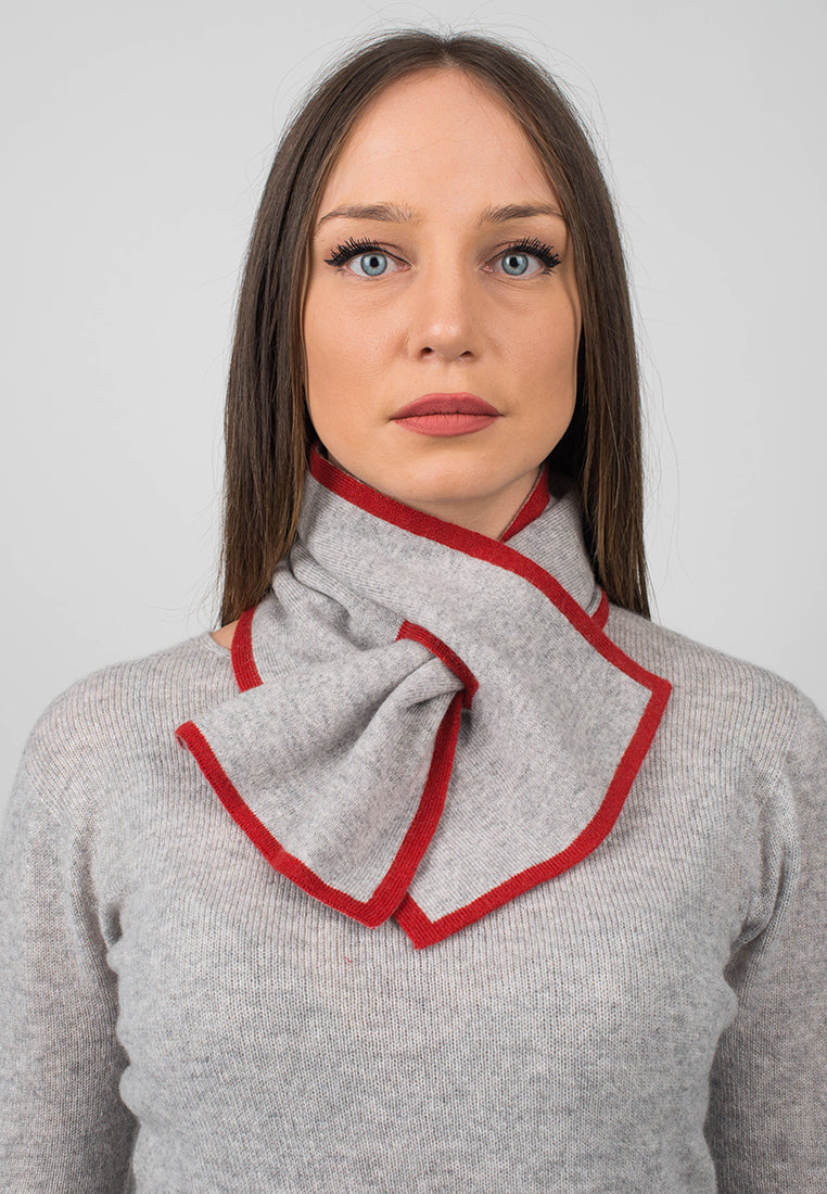 Tour de cou femme 100 % cachemire, coloris Rouge, vue 3 | Dalle Piane Cashmere