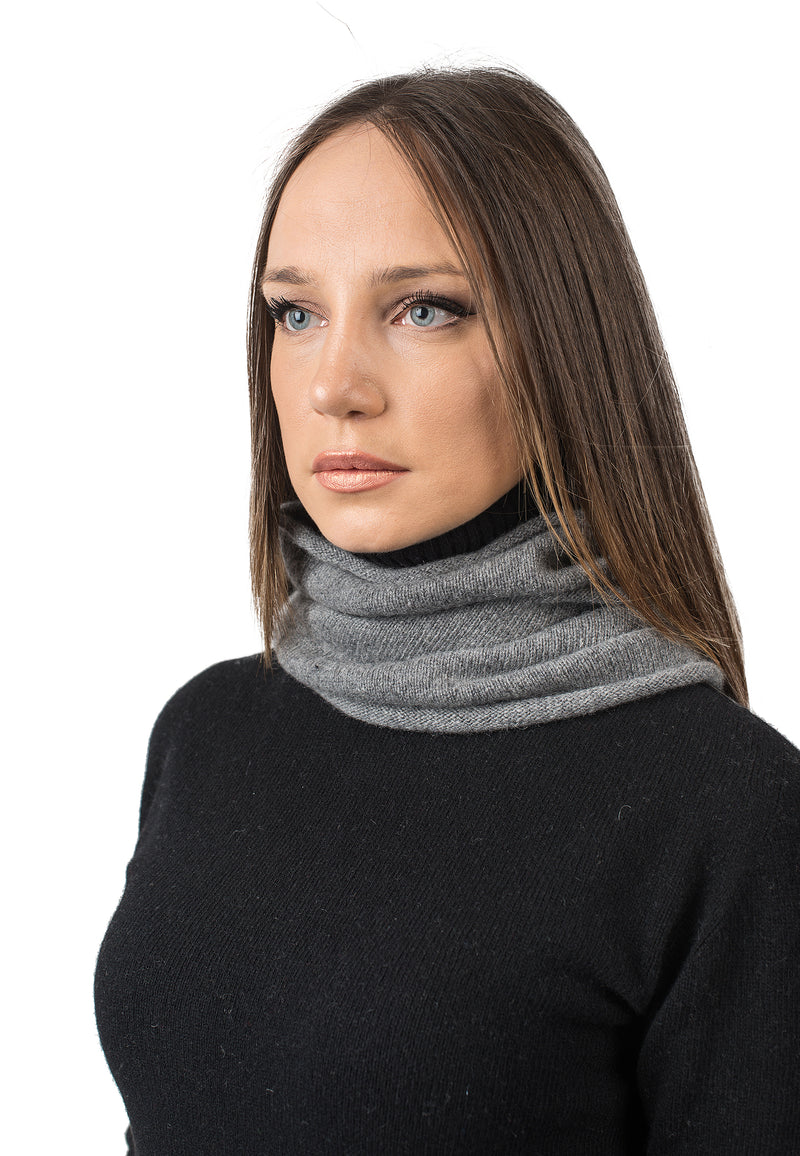 Sciarpa anello 100% cashmere rigenerato Dalle Piane Cashmere
