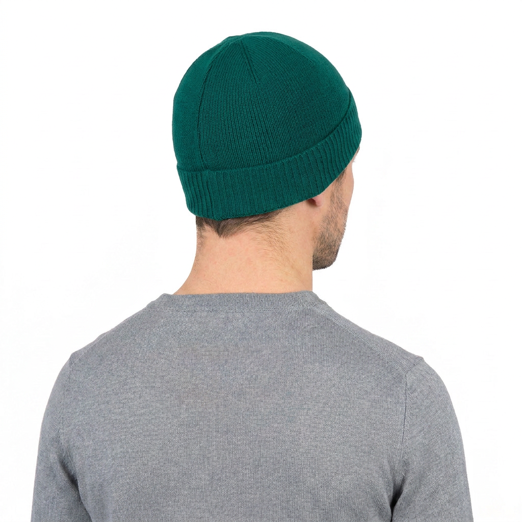 Bonnet jersey homme en 100 % cachemire