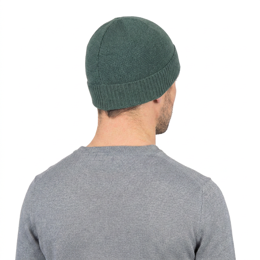 Bonnet jersey homme en 100 % cachemire