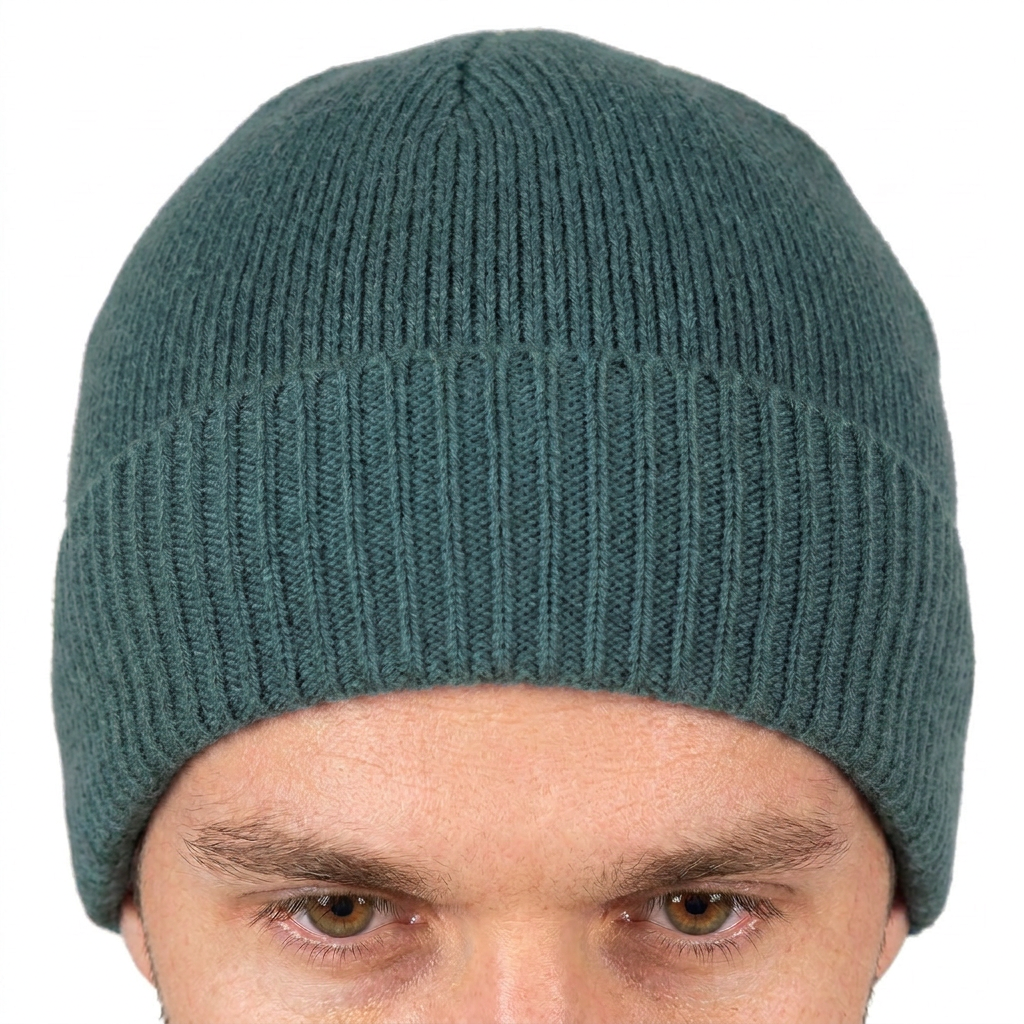 Bonnet jersey homme en 100 % cachemire