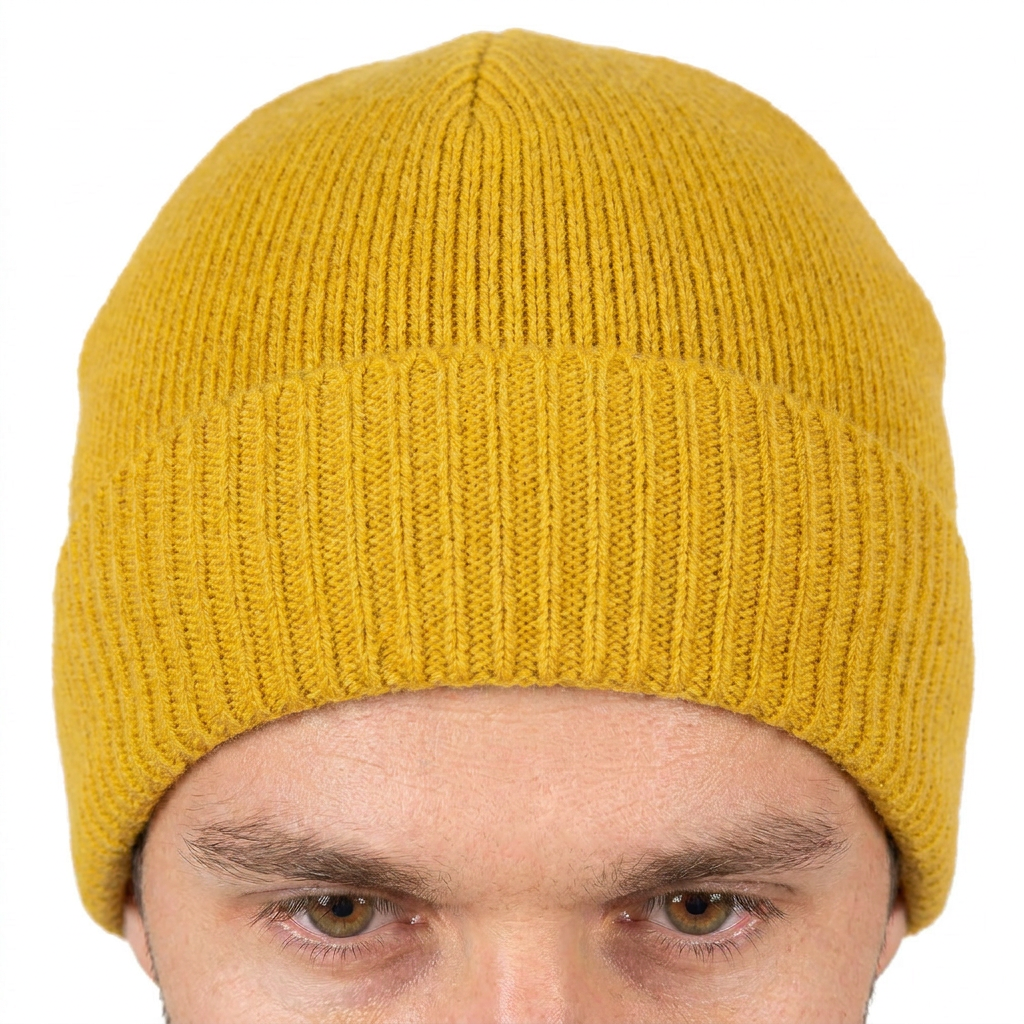 Bonnet jersey homme en 100 % cachemire