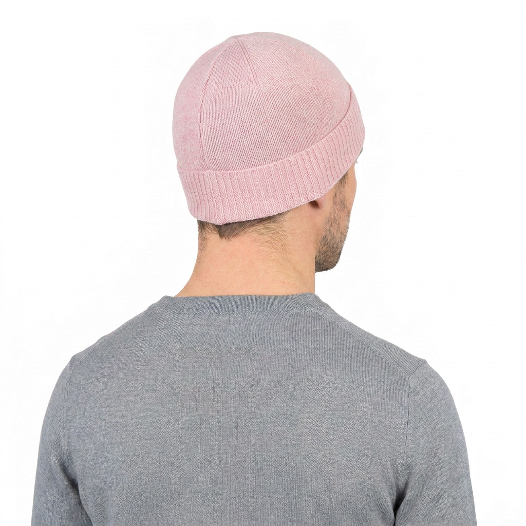 Bonnet jersey homme en 100 % cachemire