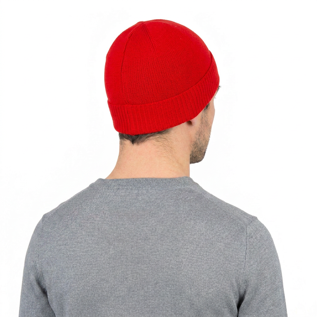 Bonnet jersey homme en 100 % cachemire