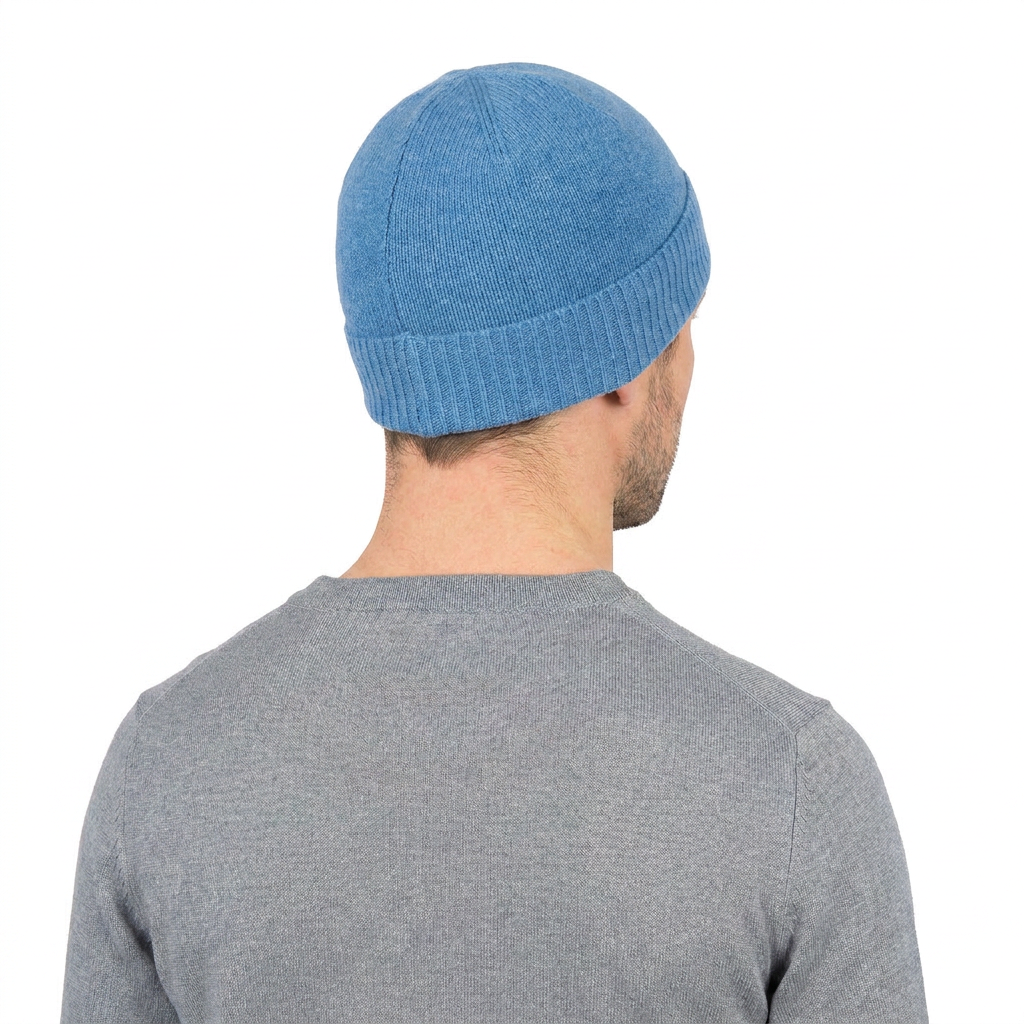Bonnet jersey homme en 100 % cachemire