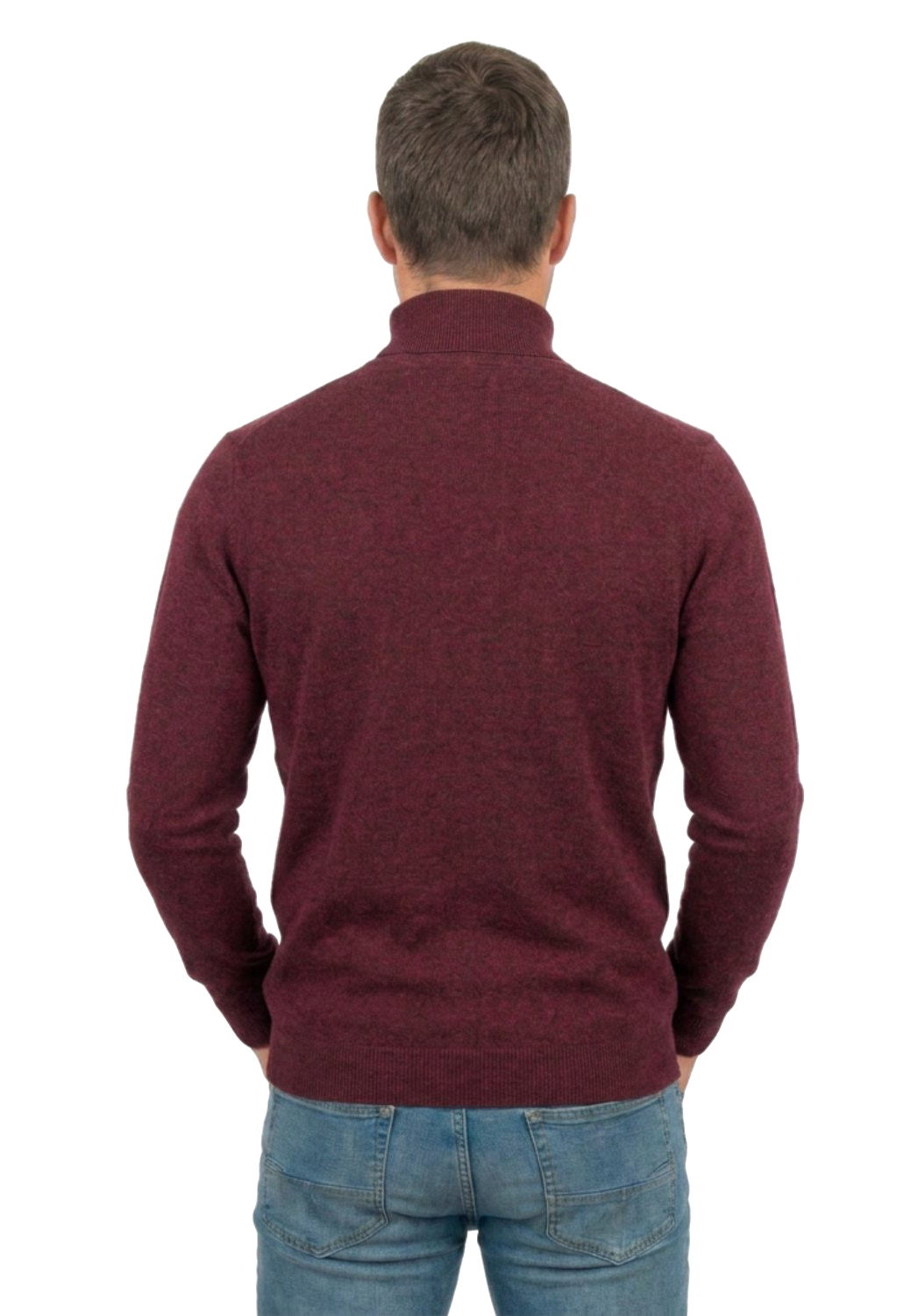 Pull col roulé homme 100 % laine mérinos, coloris Beige, vue 7 | Dalle Piane Cashmere