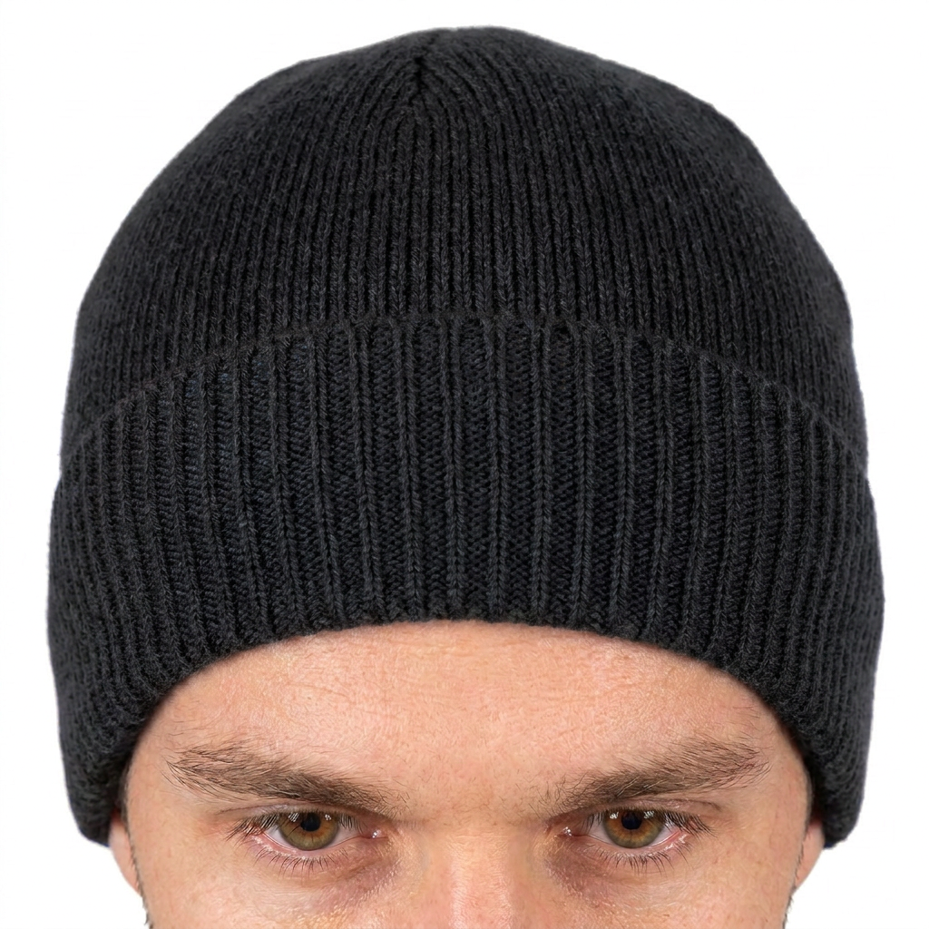 Bonnet jersey homme en 100 % cachemire