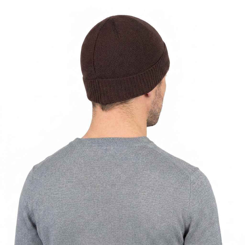 Bonnet jersey homme en 100 % cachemire