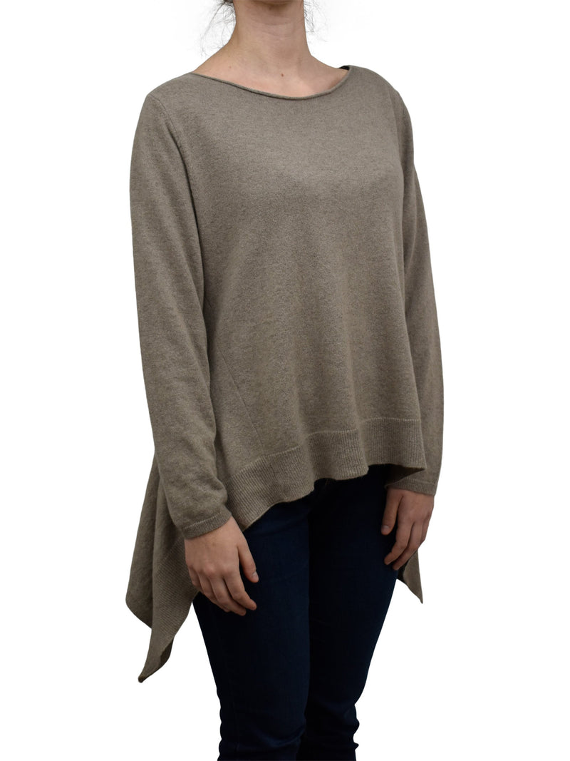 Maxipull Asimmetrico Misto Cashmere | Dalle Piane Cashmere