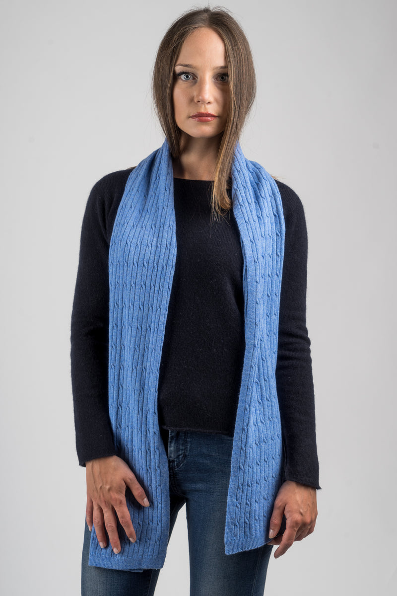 Sciarpa a treccine misto cashmere | Dalle Piane Cashmere