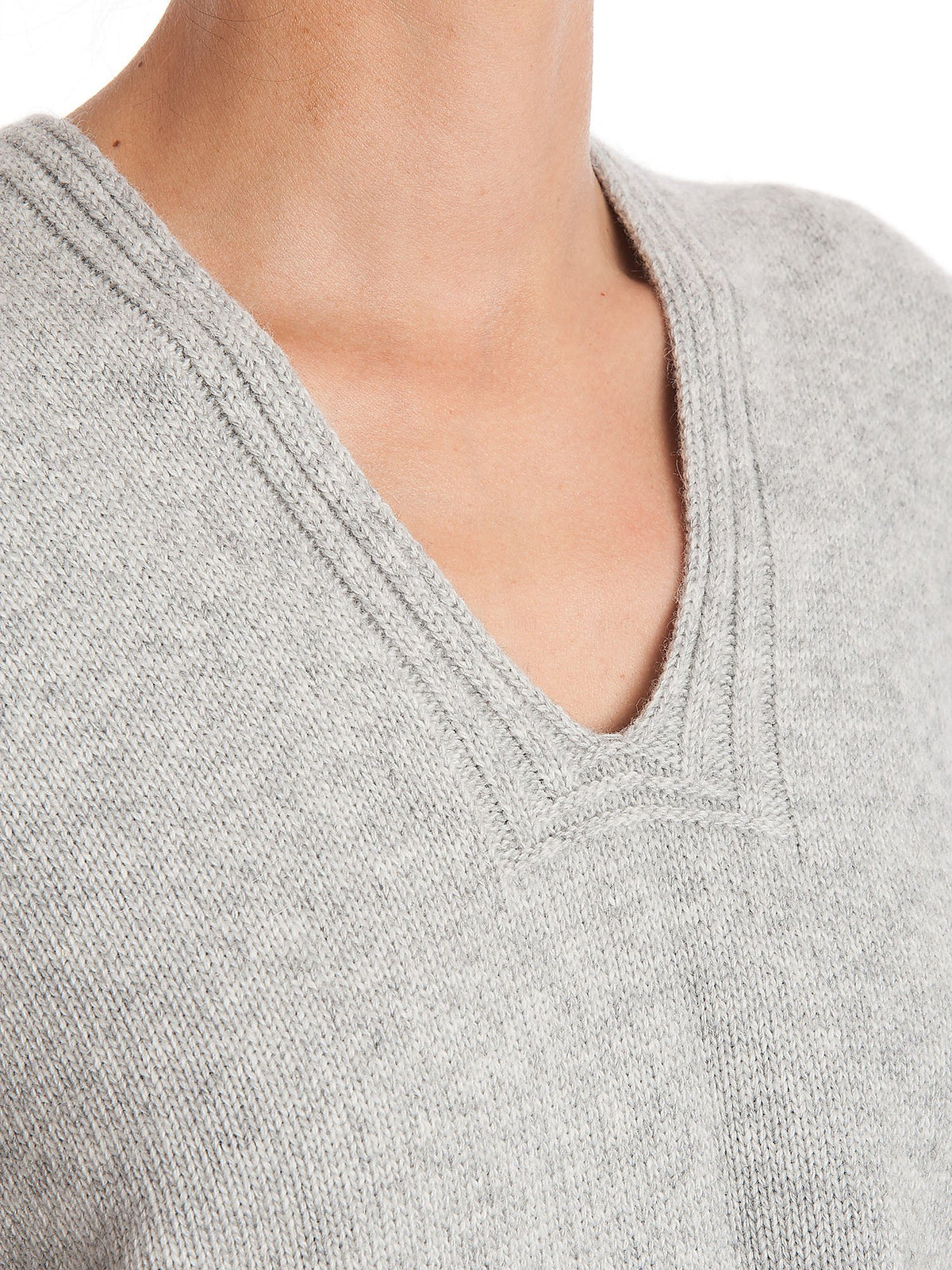 Cape femme à boutons latéraux mélange cachemire, coloris Gris, vue 5 | Dalle Piane Cashmere
