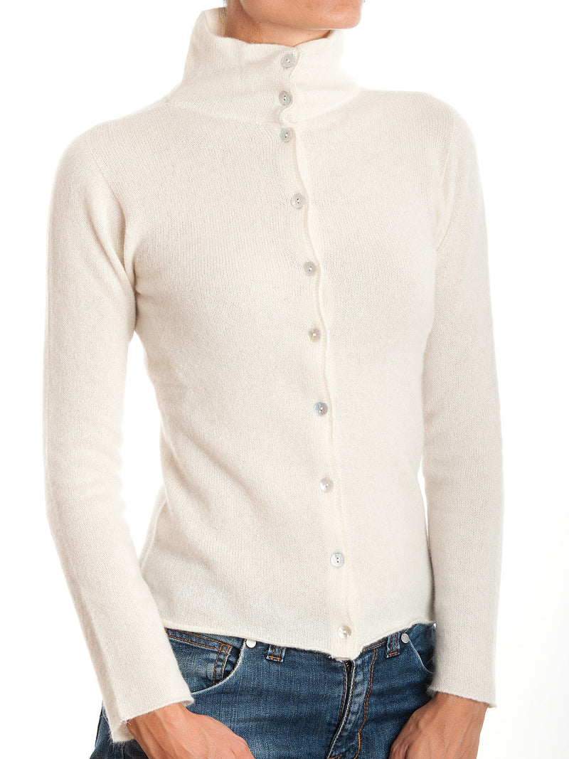 Cardigan lupetto 100% Cashmere | Dalle Piane Cashmere
