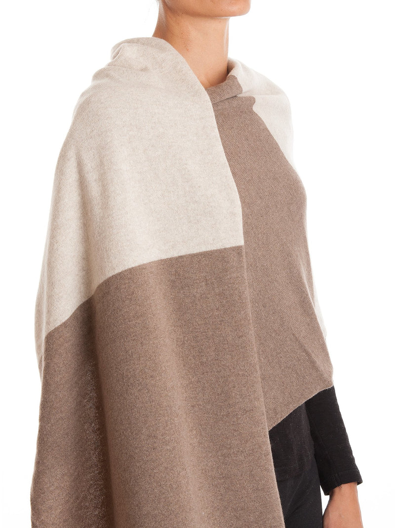 Stola bicolore 100% Cashmere | Dalle Piane Cashmere