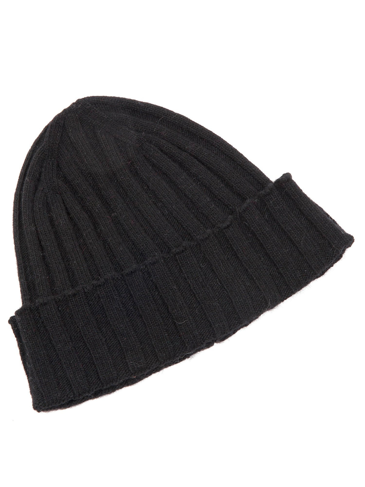 Ensemble écharpe et bonnet femme mélange cachemire, coloris Noir, vue 2 | Dalle Piane Cashmere
