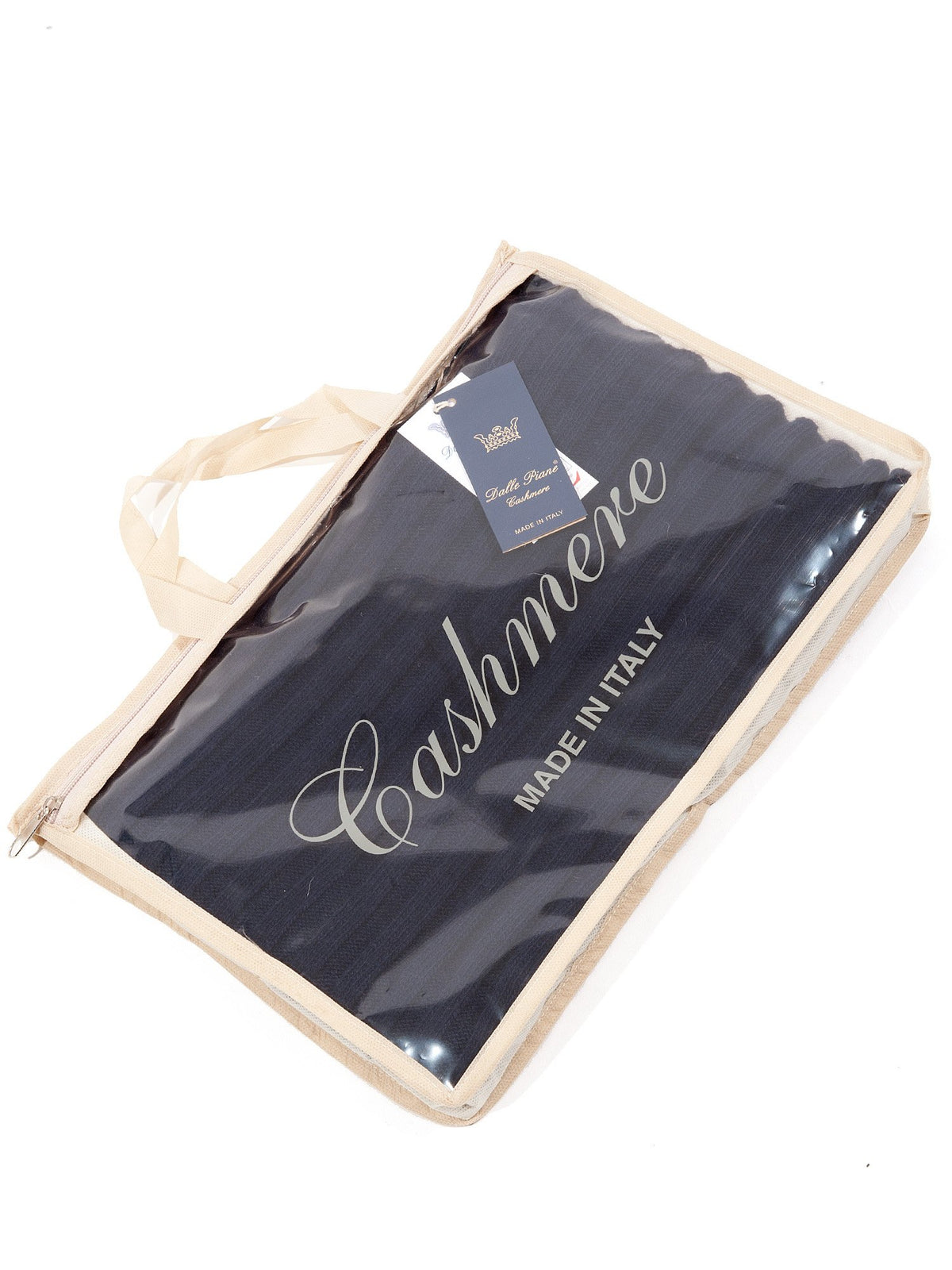 Ensemble écharpe et bonnet femme mélange cachemire, coloris Bleu, vue 3 | Dalle Piane Cashmere