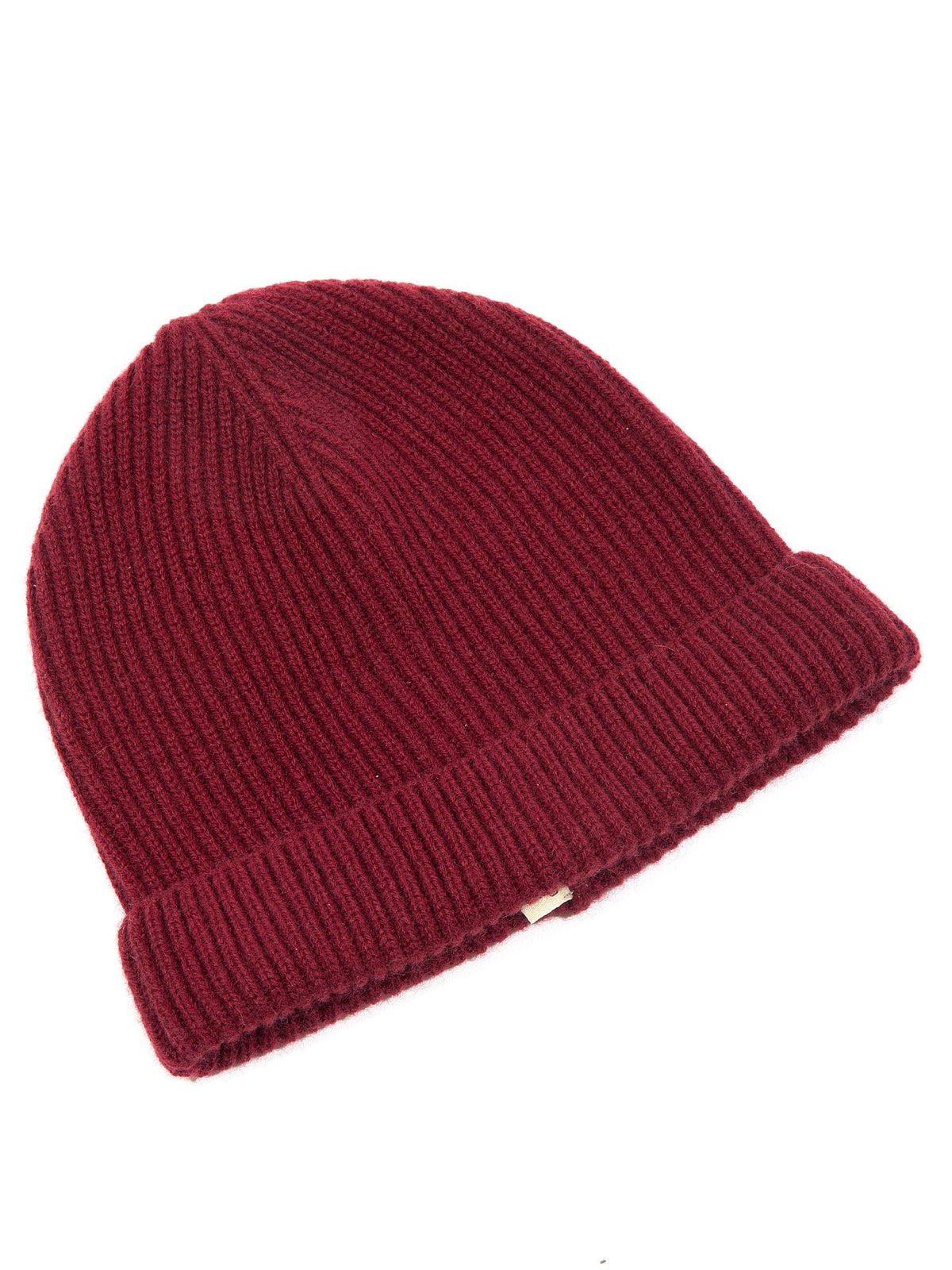 Bonnet homme 100 % cachemire, coloris Bordeaux, vue 2 | Dalle Piane Cashmere