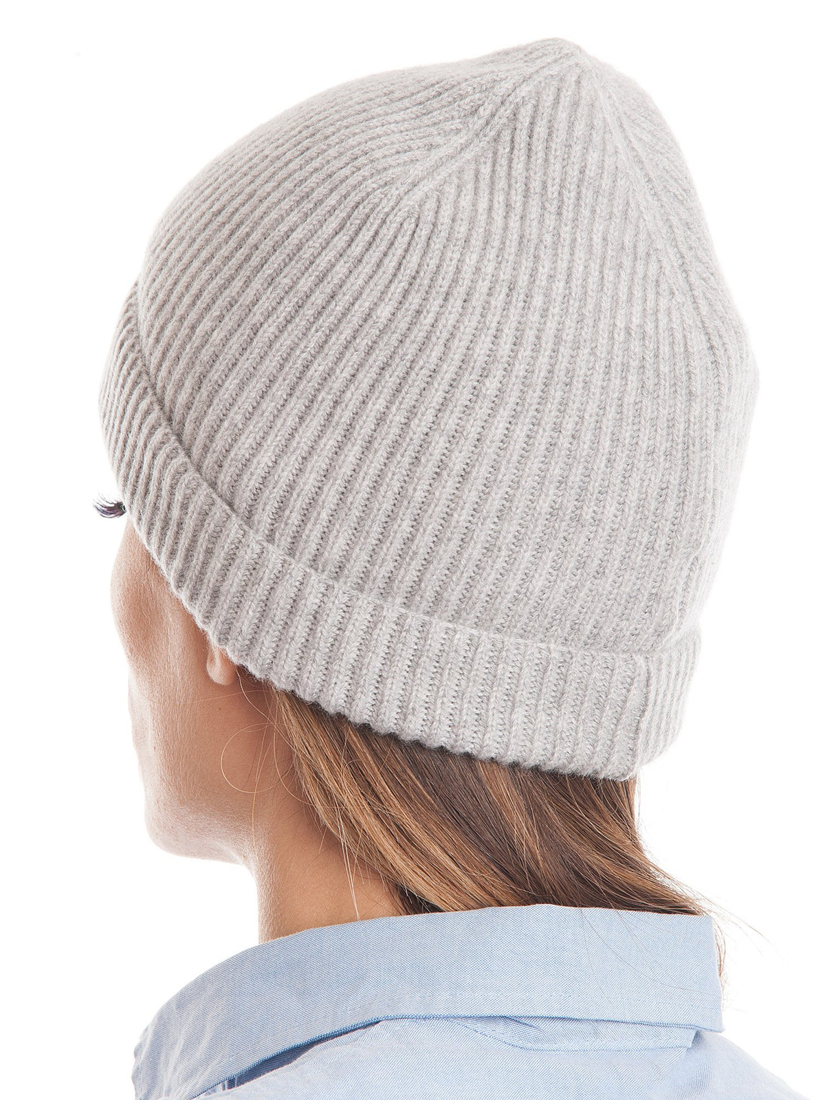 Bonnet femme 100 % cachemire, coloris Gris | Dalle Piane Cashmere