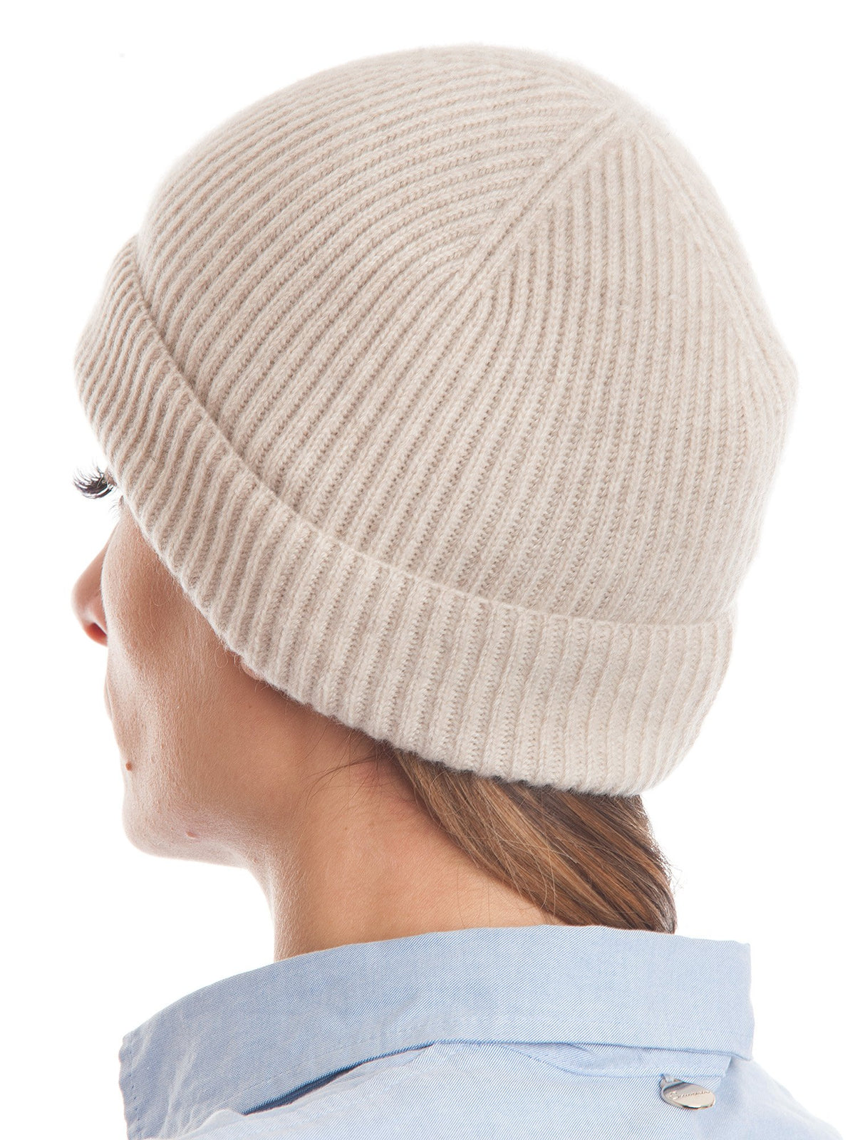 Cappello Donna 100% Cashmere, colore Beige | Dalle Piane Cashmere