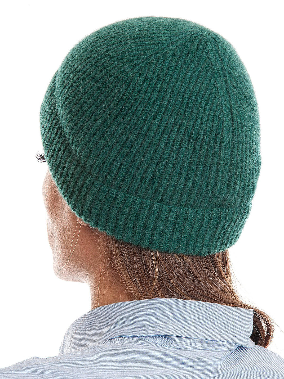 Bonnet femme 100 % cachemire, coloris Vert | Dalle Piane Cashmere