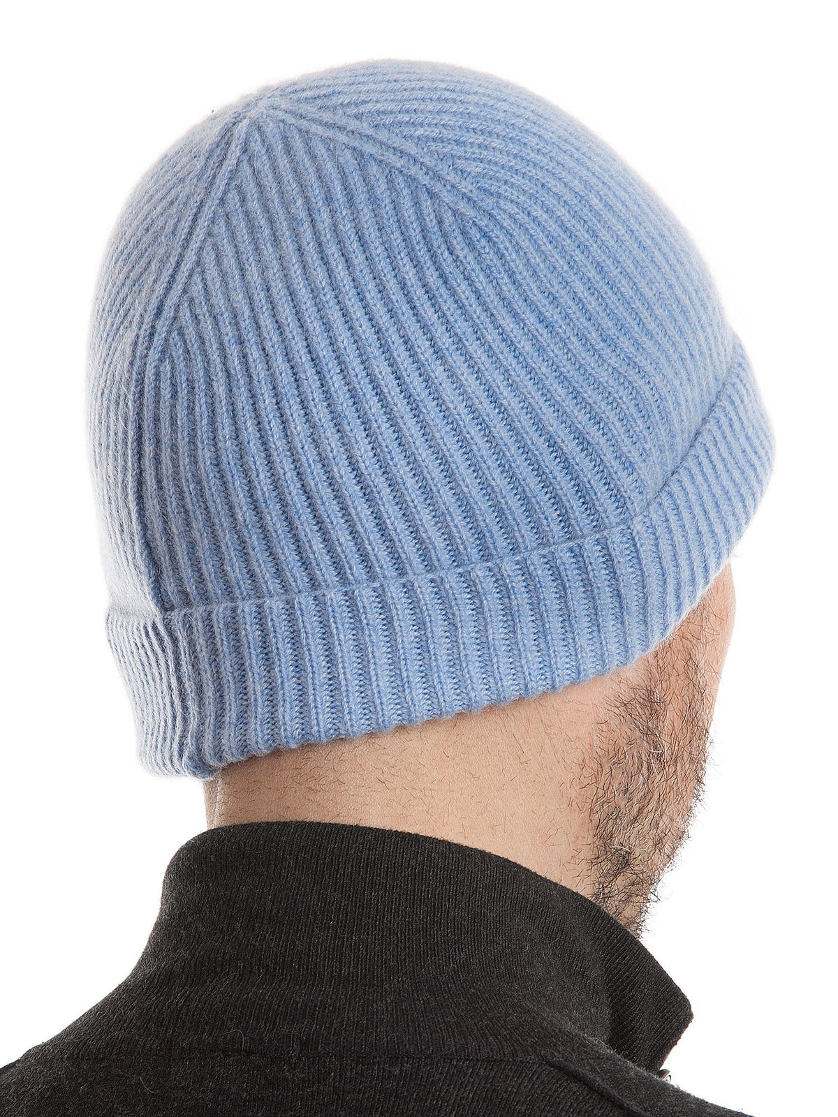 Bonnet homme 100 % cachemire, coloris Ciel | Dalle Piane Cashmere