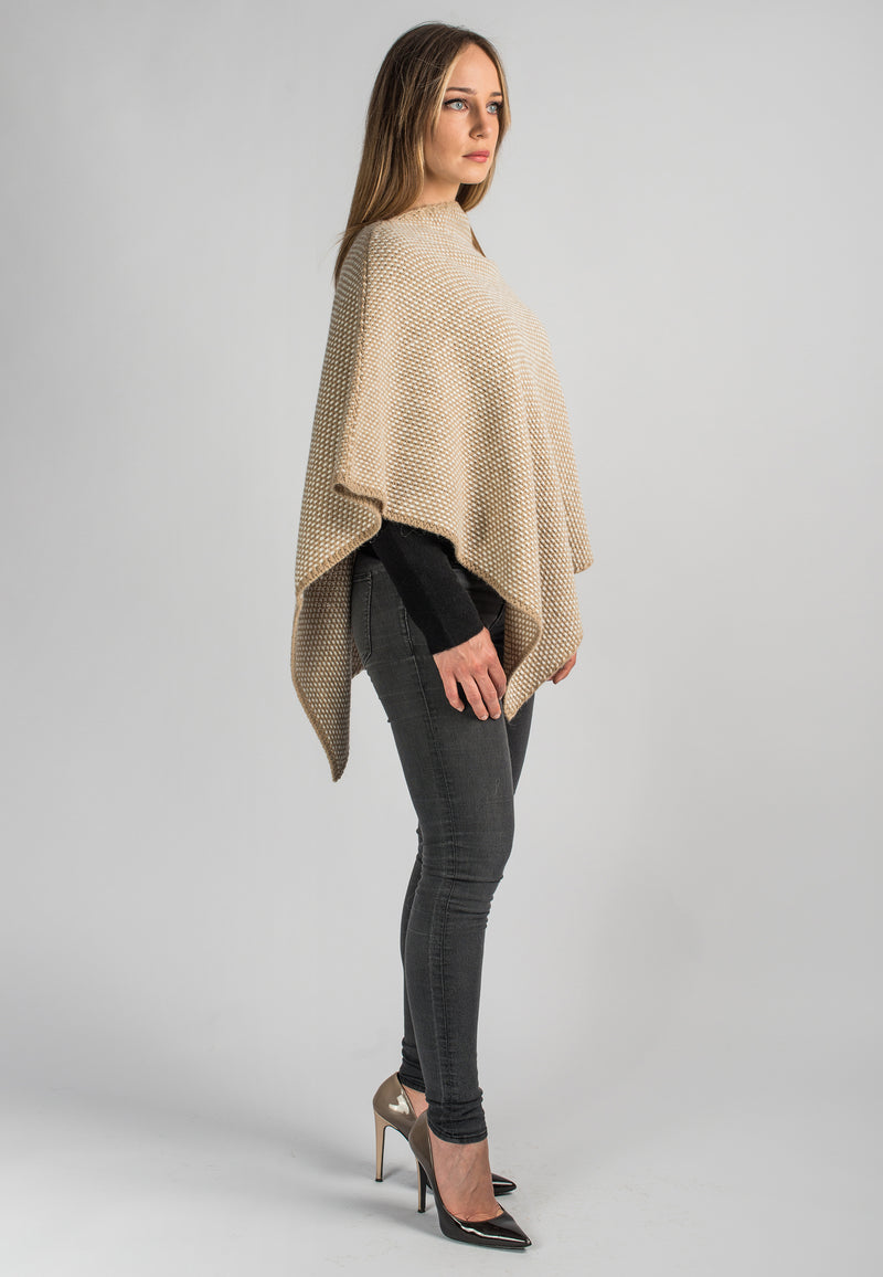 Poncho sale e pepe | Dalle Piane Cashmere