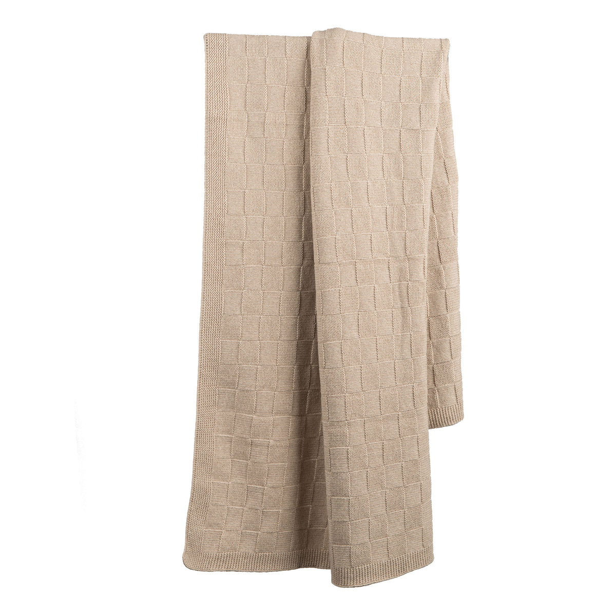 Plaid a Dama 100% Cashmere, colore Beige | Dalle Piane Cashmere