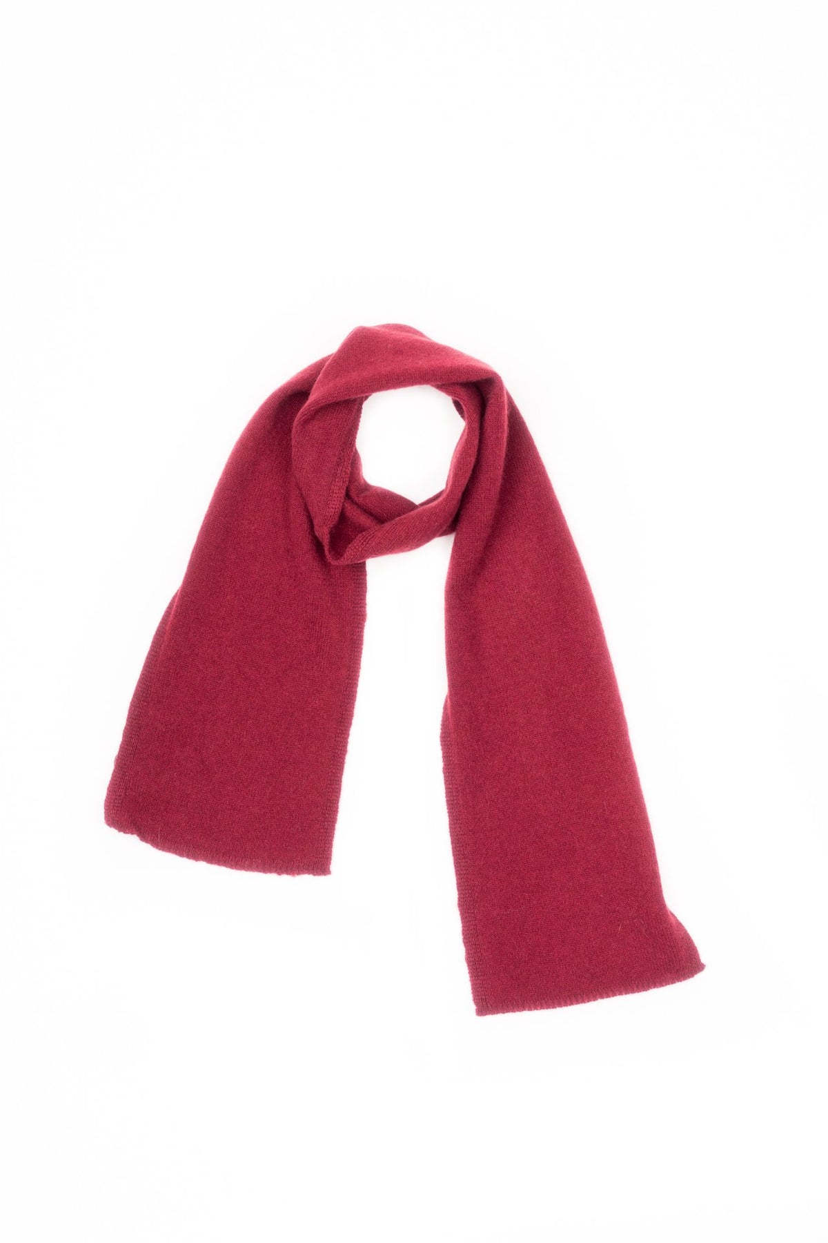 Écharpe enfant 100 % cachemire, coloris Bordeaux | Dalle Piane Cashmere