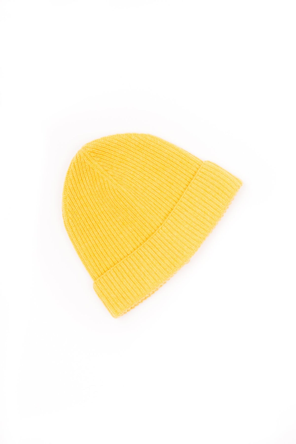 Bonnet femme 100 % cachemire, coloris Jaune, vue 2 | Dalle Piane Cashmere