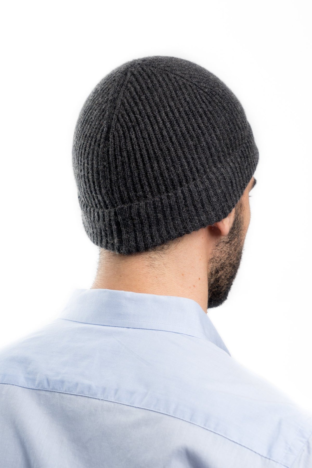 Bonnet homme 100 % cachemire, coloris Anthracite | Dalle Piane Cashmere