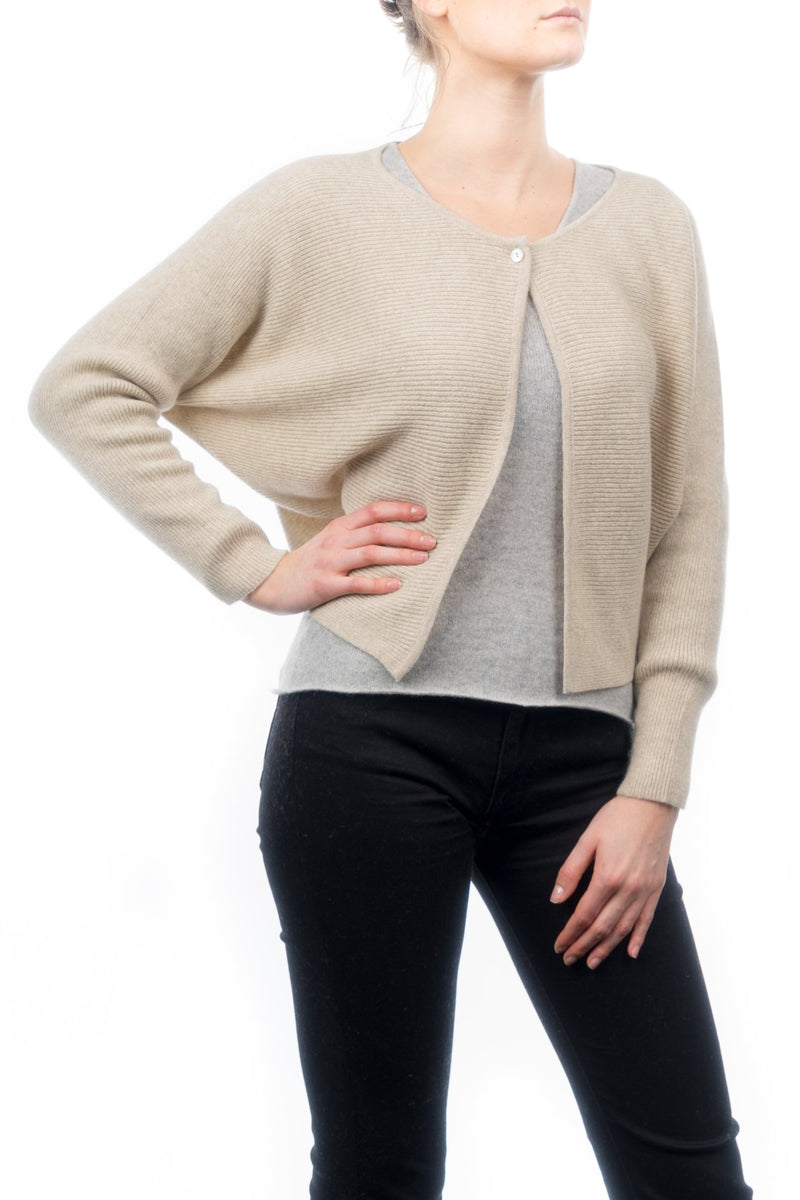 Cardigan corto 100% Cashmere | Dalle Piane Cashmere