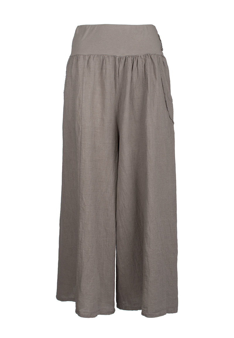 Pantalone Palazzo 100% lino | Dalle Piane Cashmere