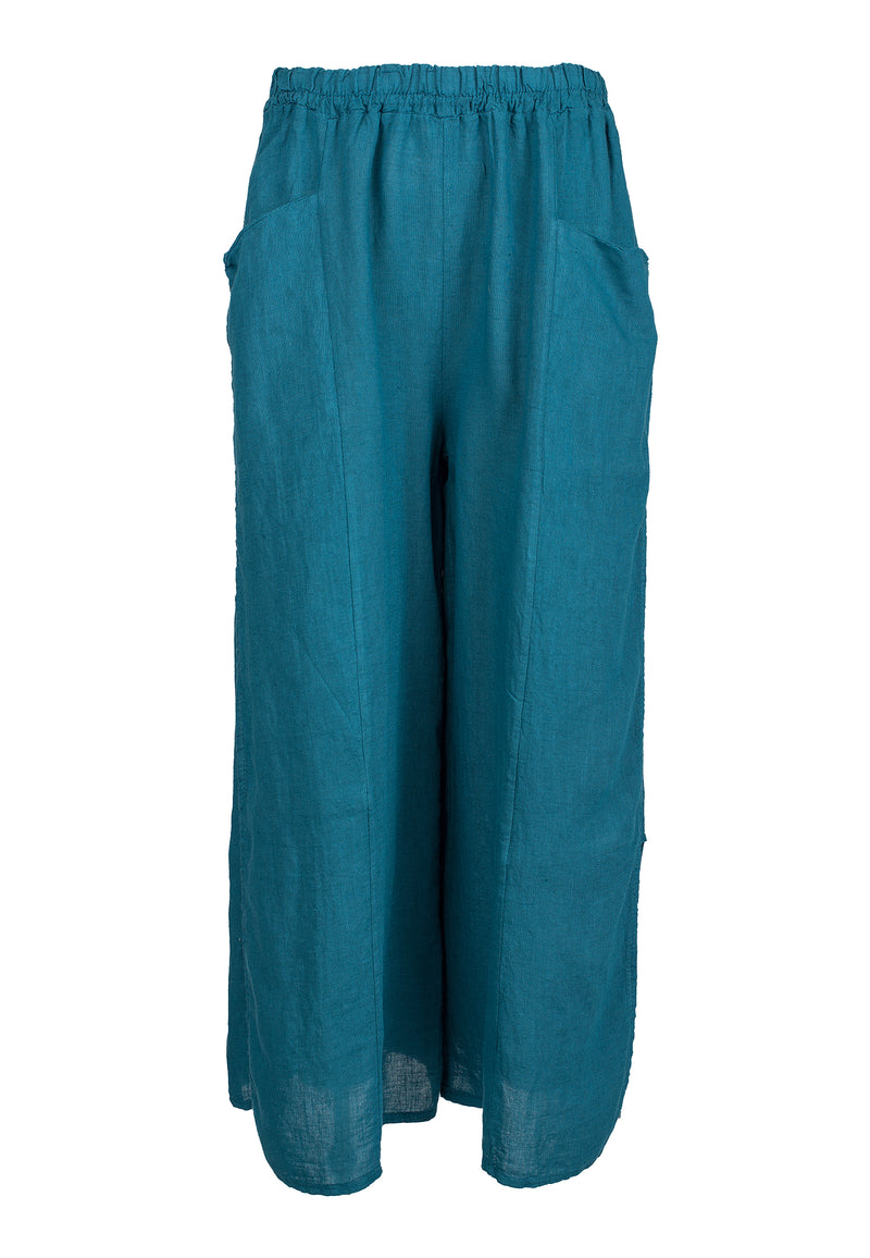 Pantalone con spacchi in 100% lino | Dalle Piane Cashmere