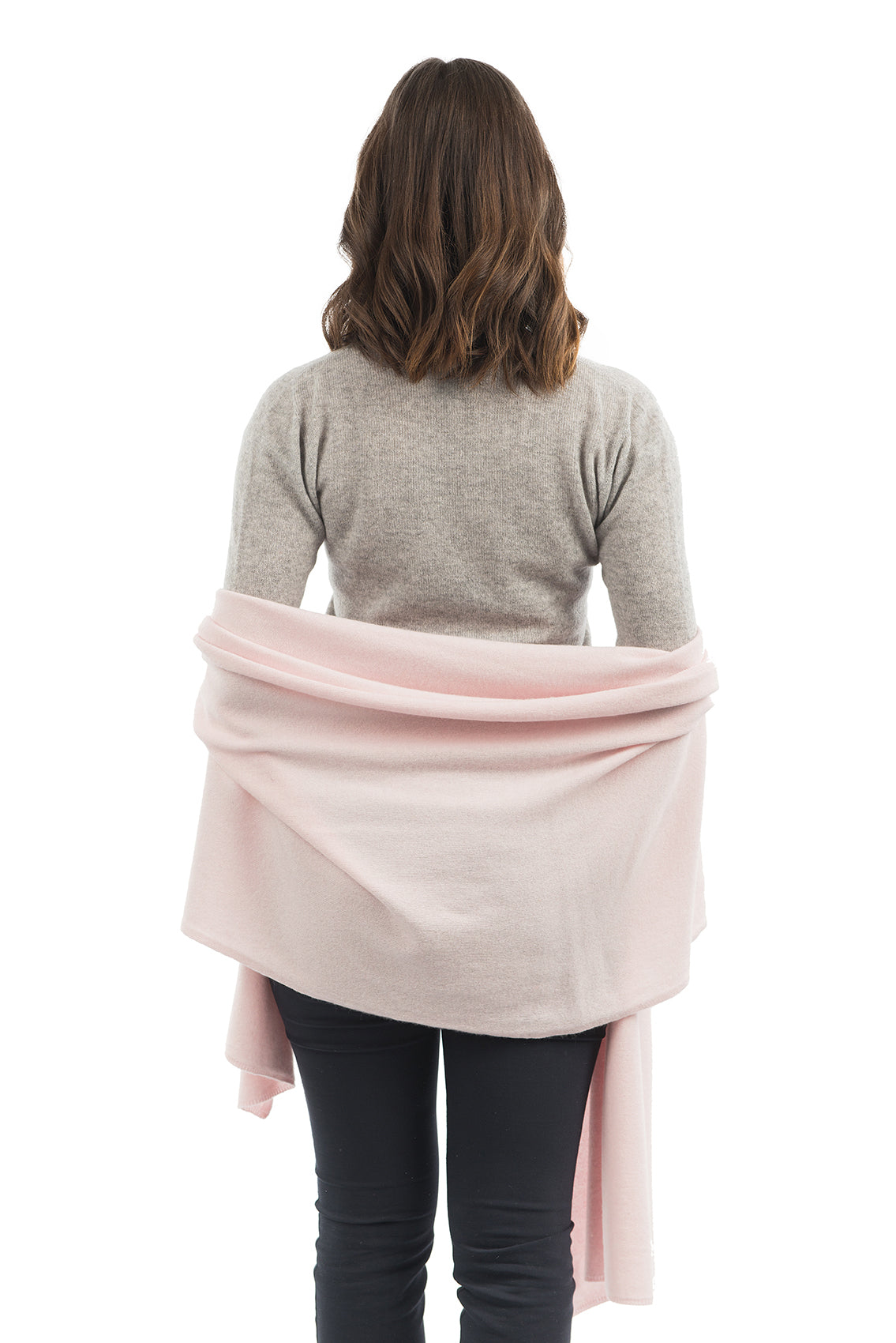 Étole femme mélange cachemire, coloris Rose, vue 3 | Dalle Piane Cashmere