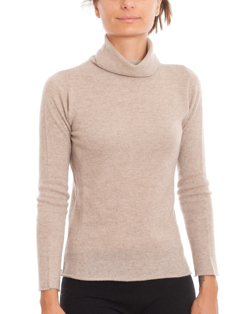 Maglione Dolcevita Pullover Donna Cashmere Maglione In Misto Lana