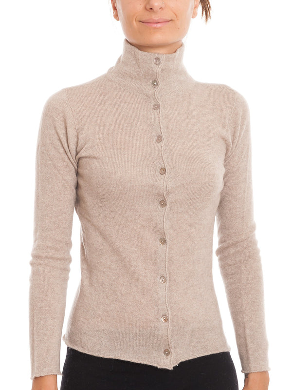 Cardigan lupetto 100% Cashmere | Dalle Piane Cashmere